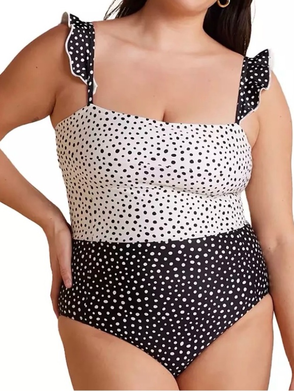 Summersalt Women's Ruffle Oasis One-Piece Swimsuit Shelf Bra UPF 50+ Swim Suit